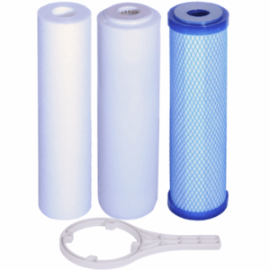 3 Stage Water Filter Replacement Package with Wrench - Standard