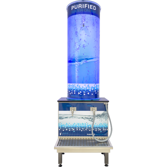 Complete 2 Tap Glass Tank Dispenser - Excluding Purification System - Image 3