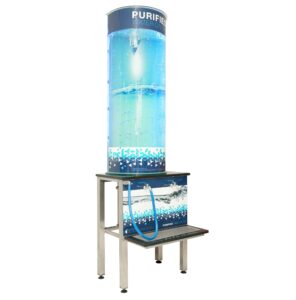 Complete 2 Tap Glass Tank Dispenser - Excluding Purification System