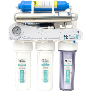 Reverse Osmosis 7 Stage Filtration System with Booster pump - Remineralization and UV