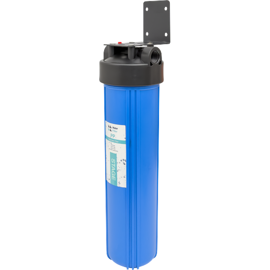1 Stage 20 inch Big Blue filtration system - Steel Powder Coated Bracket - Black